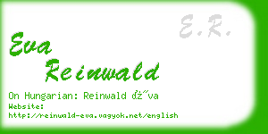 eva reinwald business card